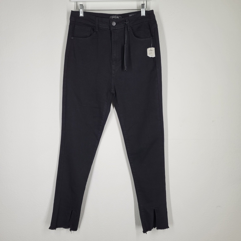 BLACK LABEL Cest Toi Womens Black High Waist Ankle Skinny Jeans Size 13